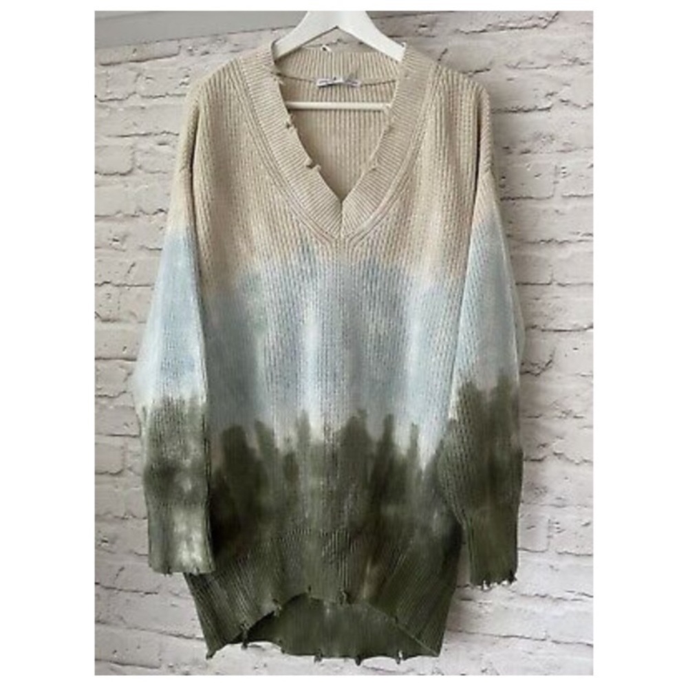 NWT YBF sweater ombré tunic dress size M/L oversized & slouchy